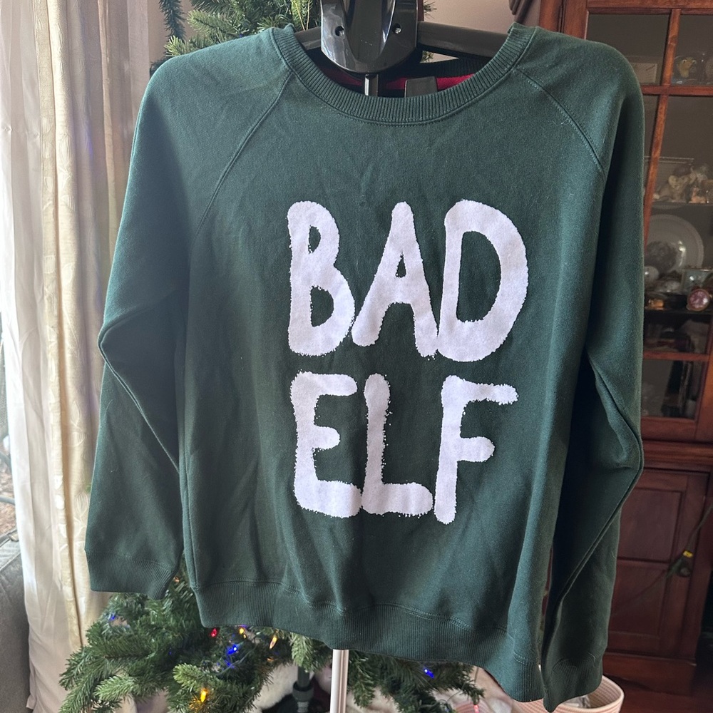 Green Christmas 'Bad Elf' Sweater